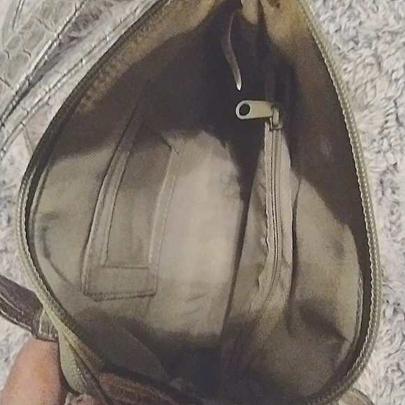 Green Embossed Crocodile Mini Purse - Picture 3 of 5